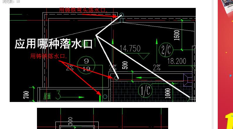 屋面铸铁落水口(带罩) Φ100和女儿墙铸铁弯头落水口有何区别?