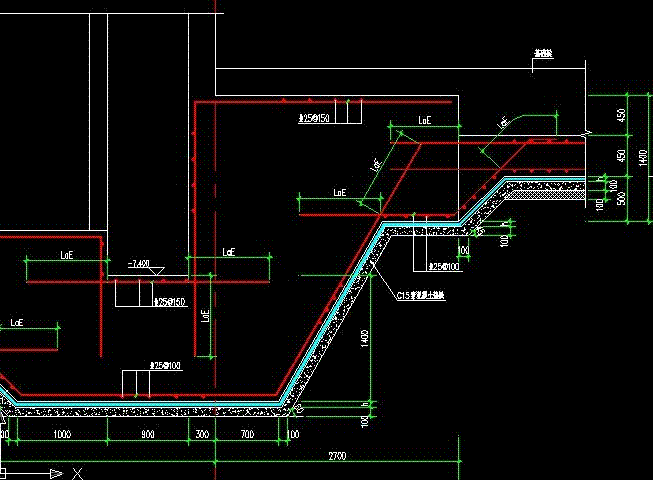 独立基础中间有电梯井的部分怎么画.附图.