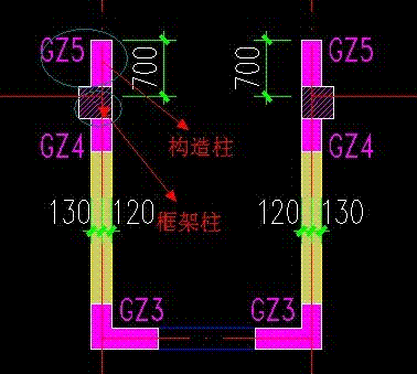 钢筋抽样中有关框柱和构造(也就是剪力墙暗柱)连接设置的问题?