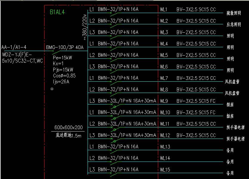 电气系统图中有很多回路但是为什么平面图中只看到几条回路