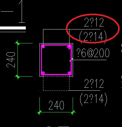 构造柱钢筋的表示