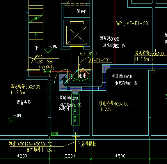 关于电气图纸桥架的问题?