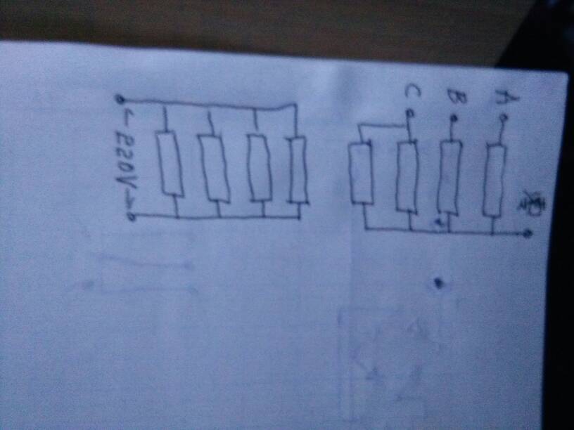 四根220v的加热管怎么接线图 云知