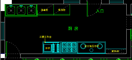 请问,有没有咖啡厅厨房平面图啊,学习用的谢谢 - 云知