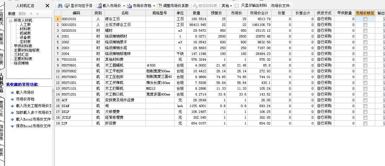 广联达,材料表中的结算价有什么用?做预算时,材料价按市场价下浮后.