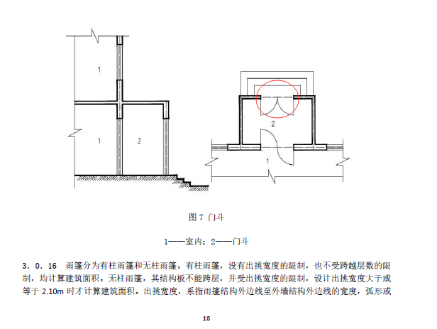 门廊类似于门斗,只是没有门而已.