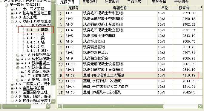 设备基础顶面15厚的细石混凝土,该怎么套定额?