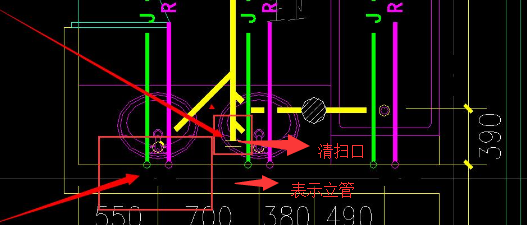 检查口和清扫口的图例图片