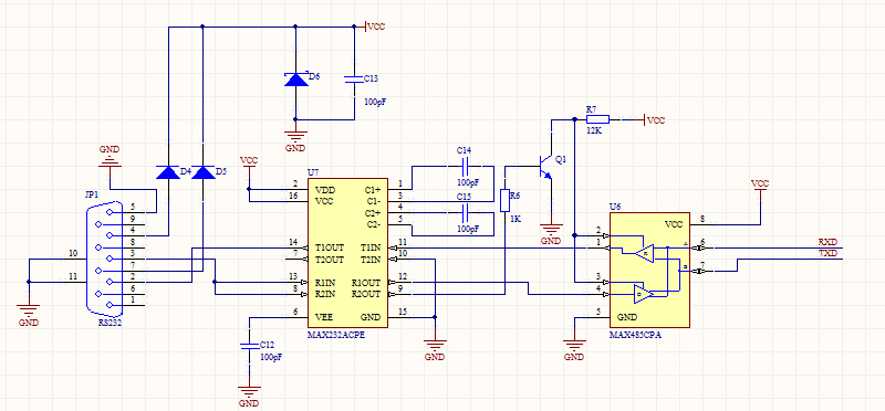 485转232电路图图片