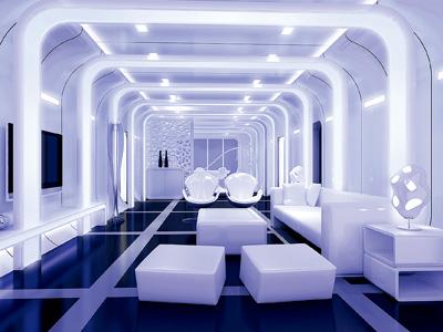 室内科幻风格装修效果图大全 - 云知