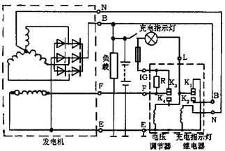 发电机向电瓶充电怎么接线